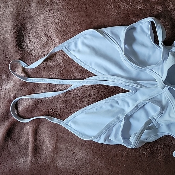 Frederick's South Beach One-Piece Lace-Up Swimsuit S - Picture 12 of 16